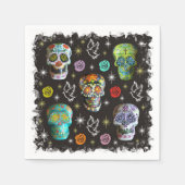 Farbenfrohe Zuckerkulturen Serviette (Vorderseite)