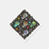 Farbenfrohe Zuckerkulturen Serviette (Ecke)