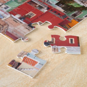 Farbenfrohe Zuhause auf dem Hügel Puzzle (Seite)