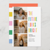 Farbenfrohe Zukunft sieht gut aus Einladung (Vorne/Hinten)
