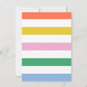 Farbenfrohe Zukunft sieht gut aus Einladung (Rückseite)