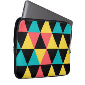 Farbenfrohe, zurückhaltende, fröhliche geometrisch laptopschutzhülle (Vorne Rechts)