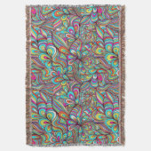 Farbenfrohe zusammengesetzte psychedelische Wirbel Decke (Vorderseite Vertikal)