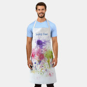 Farbenfrohe Zusammenstöße zwischen dem Lehrer für Schürze (Getragen)