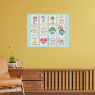 Farbenfroher 12 Pesukim Poster