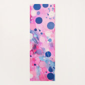 farbenfroher abstrakter Acrylmalstil mit Namen Yogamatte (Rückseite)