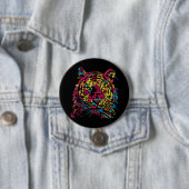 Farbenfroher Abstrakter Neon Tiger Button (Beispiel)