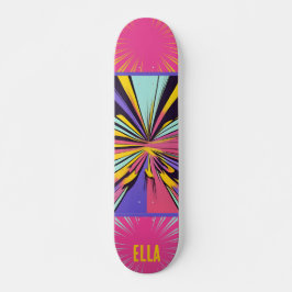 Farbenfroher Abstrakter Pop Art Personalisiert Ska Skateboard