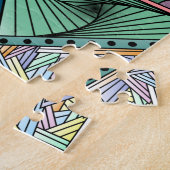 Farbenfroher Abstrakter Spaß Bright Original Art Puzzle (Seite)