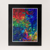 Farbenfroher Abstrakter Spaß schwer bunt Puzzle (Vertikal)