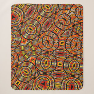Farbenfroher afrikanischer Stoff - Nahtloses Muste Sherpadecke