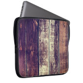 Farbenfroher alter Holzhintergrund - Vintag dunkel Laptopschutzhülle (Vorne Rechts)