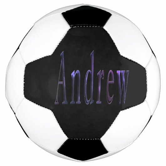 Farbenfroher Andreasname, Fußballball Fußball (Vorderseite)