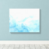 farbenfroher Aquarellhintergrund Leinwanddruck (Insitu (Holzboden))