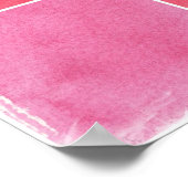 farbenfroher Aquarellhintergrund Poster (Ecke)