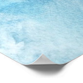 farbenfroher Aquarellhintergrund Poster (Ecke)