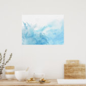 farbenfroher Aquarellhintergrund Poster (Küche)