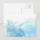 farbenfroher Aquarellhintergrund Postkarte (Vorne/Hinten)