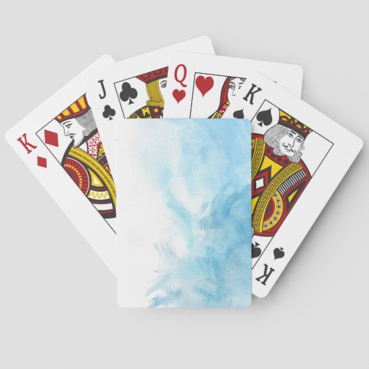 farbenfroher Aquarellhintergrund Spielkarten (Rückseite)