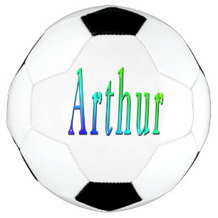 Farbenfroher Arthur Name, Soccerball Fußball