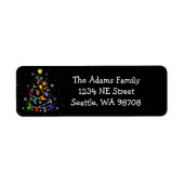 Farbenfroher Autismus Weihnachtsbaum (Vorne)