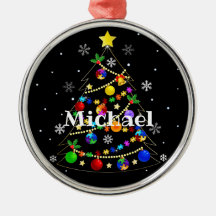 Farbenfroher Autismus Weihnachtsbaum