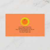 Farbenfroher Babysitter Sun Nanny Service Visitenkarte (Rückseite)