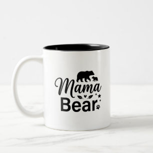 Farbenfroher Bär Mama Kaffeebecher Zwei-Töne Styli Zweifarbige Tasse