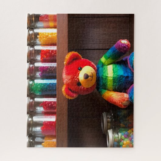 Farbenfroher Bär Puzzle (Vertikal)