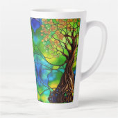 Farbenfroher Baum aus festem Glas - Look II Milchtasse (Rechts)