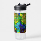 Farbenfroher Baum aus festem Glas - Look II Trinkflasche (Links)