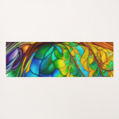 Farbenfroher Baum aus festem Glas Yogamatte (Rückseite (Horizontal))