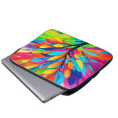 Farbenfroher Baum der Träume Laptopschutzhülle (Vorne Knopf)