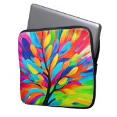 Farbenfroher Baum der Träume Laptopschutzhülle (Vorderseite Links)