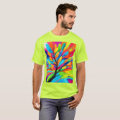 Farbenfroher Baum der Träume T-Shirt (Vorne ganz)