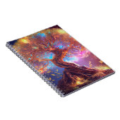 Farbenfroher Baum des Lebens Antikes Glühen Notizblock (Rechte Seite)