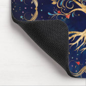 Farbenfroher Baum des Lebens - Yggdrasil Mousepad (Ecke)