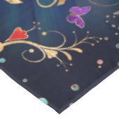 Farbenfroher Baum des Lebens - Yggdrasil Tischdecke (Schrägansicht)