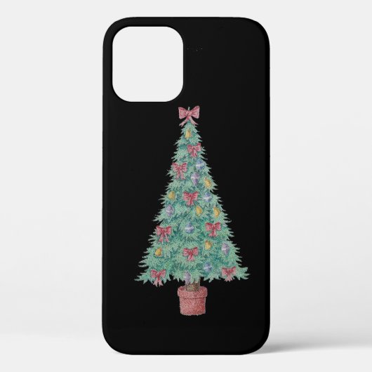 farbenfroher Baum für Weihnachten Case-Mate iPhone Hülle (Rückseite)