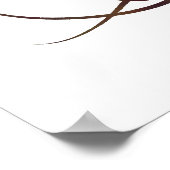 Farbenfroher Baum mit Roots Poster (Ecke)