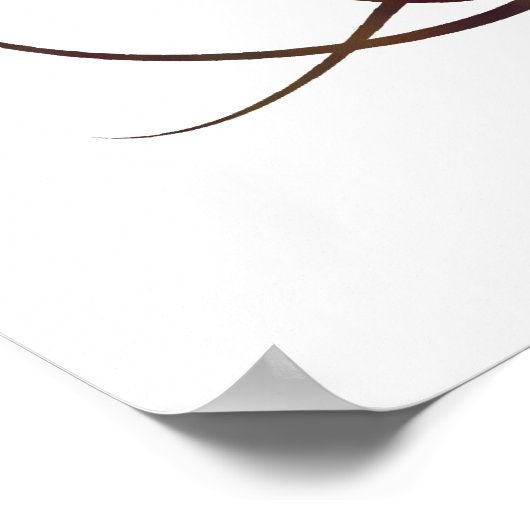 Farbenfroher Baum mit Roots Poster (Ecke)