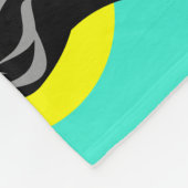 Farbenfroher Berner Hund Fleecedecke (Ecke)