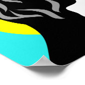 Farbenfroher Berner Hund Poster (Ecke)