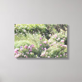 Farbenfroher Blumengarten Leinwanddruck (Vorderseite)