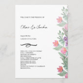 Farbenfroher Blumengarten Wasserfarben Handgemalt Programm (Vorderseite)