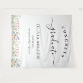 farbenfroher blumengeschmückter Abschluss im Hinte Wandteppich (Vorderseite (Horizontal))