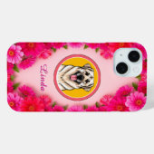 Farbenfroher Blumenrahmen Case-Mate iPhone Hülle (Rückseite (Horizontal))