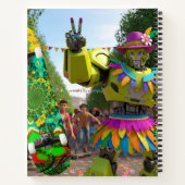 Farbenfroher Boho-Roboter Notizblock (Rückseite)