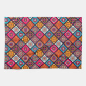 farbenfroher Boho-Stil Geschirrtuch (Horizontal)