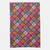farbenfroher Boho-Stil Geschirrtuch (Vertikal)